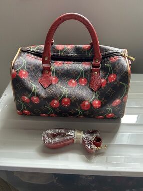 Cherry Doctors Bag New no tags with Red strap